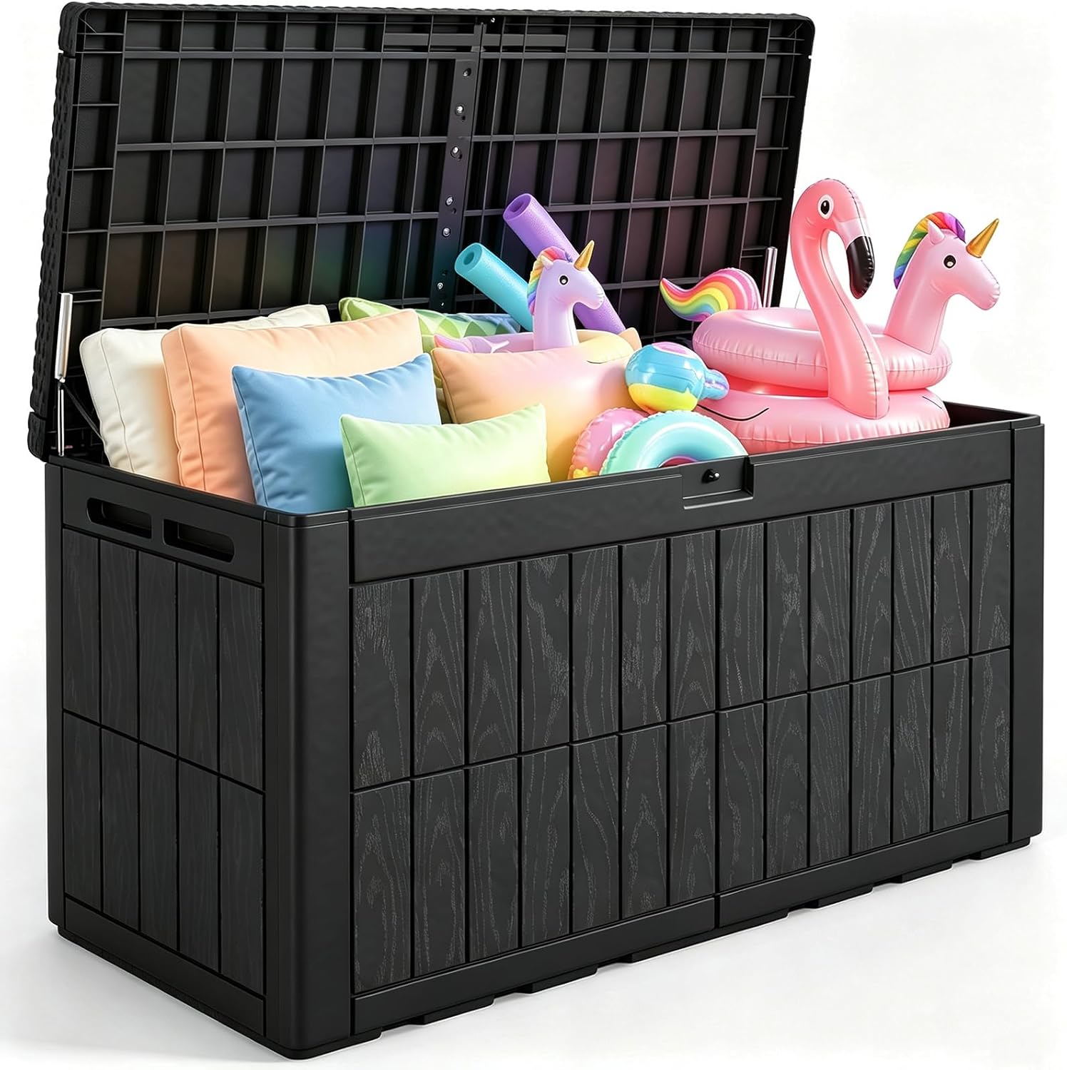 Outdoor Furniture Resin - Caja de Almacenamiento Exterior Grande de