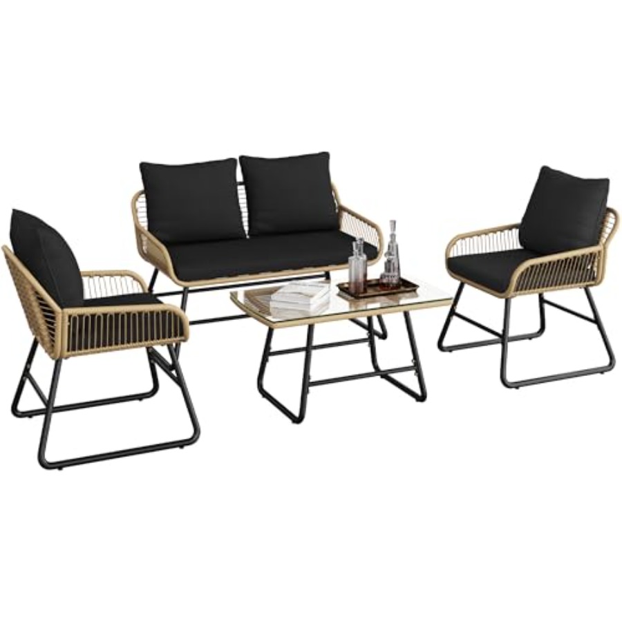 Outdoor Furniture Loveseat - Conjunto de Muebles de Patio, Conjuntos