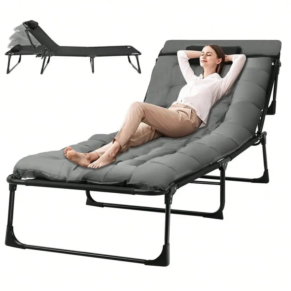 Camping Cot Foldable - Cama de Campaña Plegable Extra Ancha,