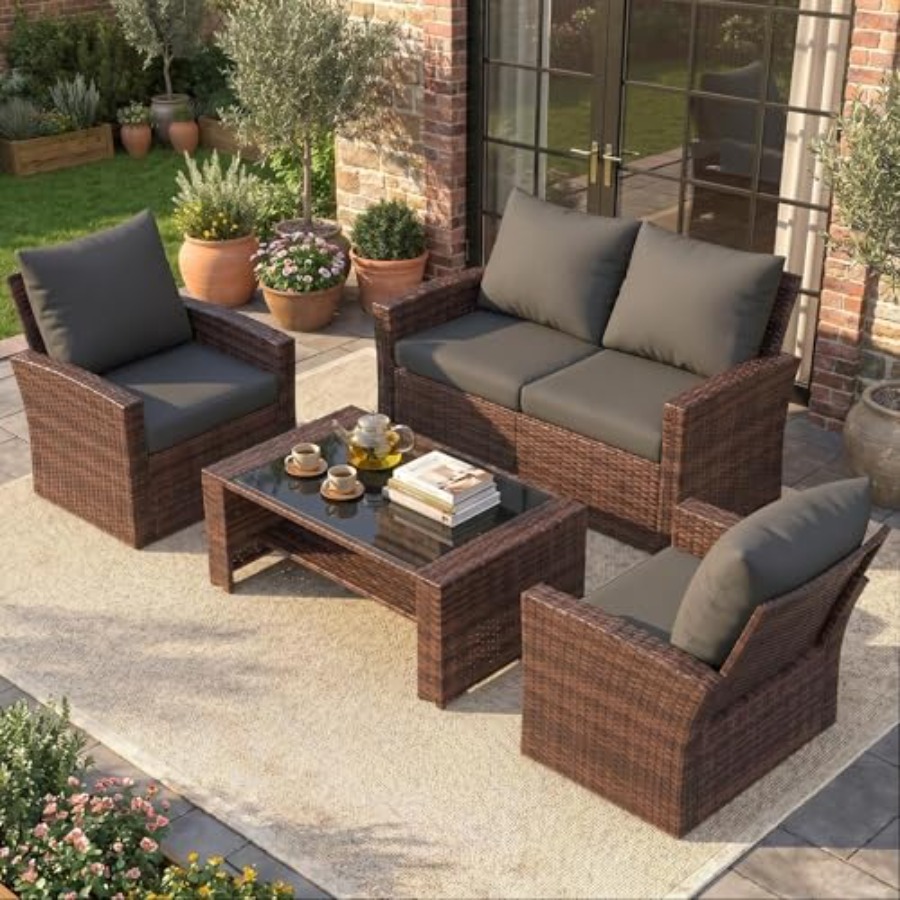 Outdoor Furniture Loveseat - Conjunto de Muebles de Patio, Muebles