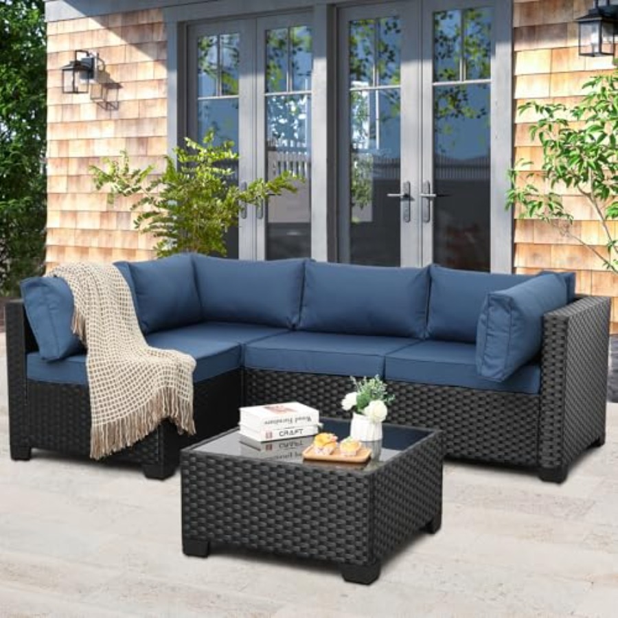 Outdoor Furniture Resin - Juego de Muebles de Patio de