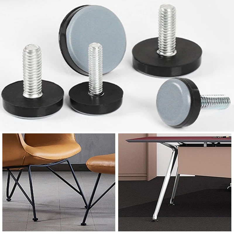 Outdoor Furniture Glider - Niveladores de rosca redonda M6/M8, tornillos