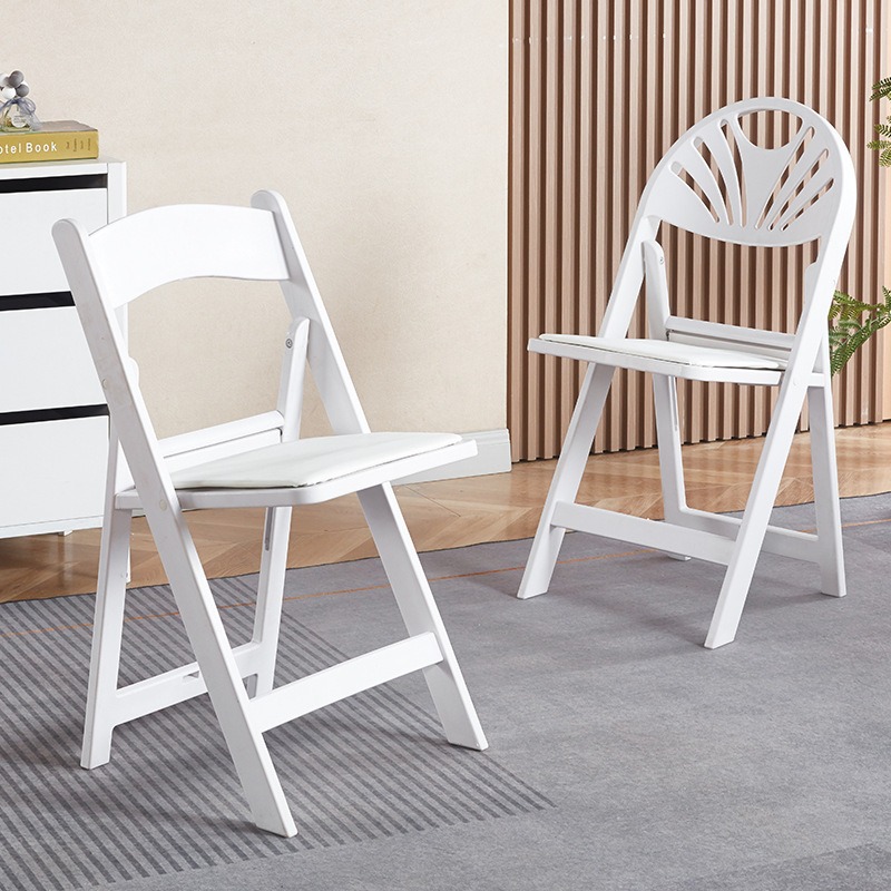 Outdoor Furniture Resin - Silla plegable de plástico para banquete,