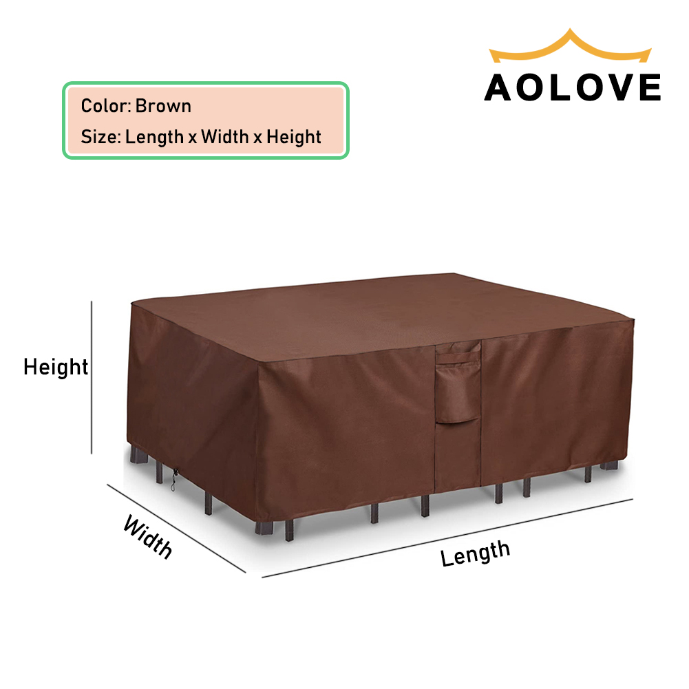 Marrón 420D HEAVY DUTY Cubiert - Outdoor Furniture Plans reseña y precio