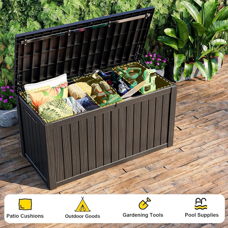 Caja de almacenamiento para ex - Outdoor Furniture Resin reseña y precio