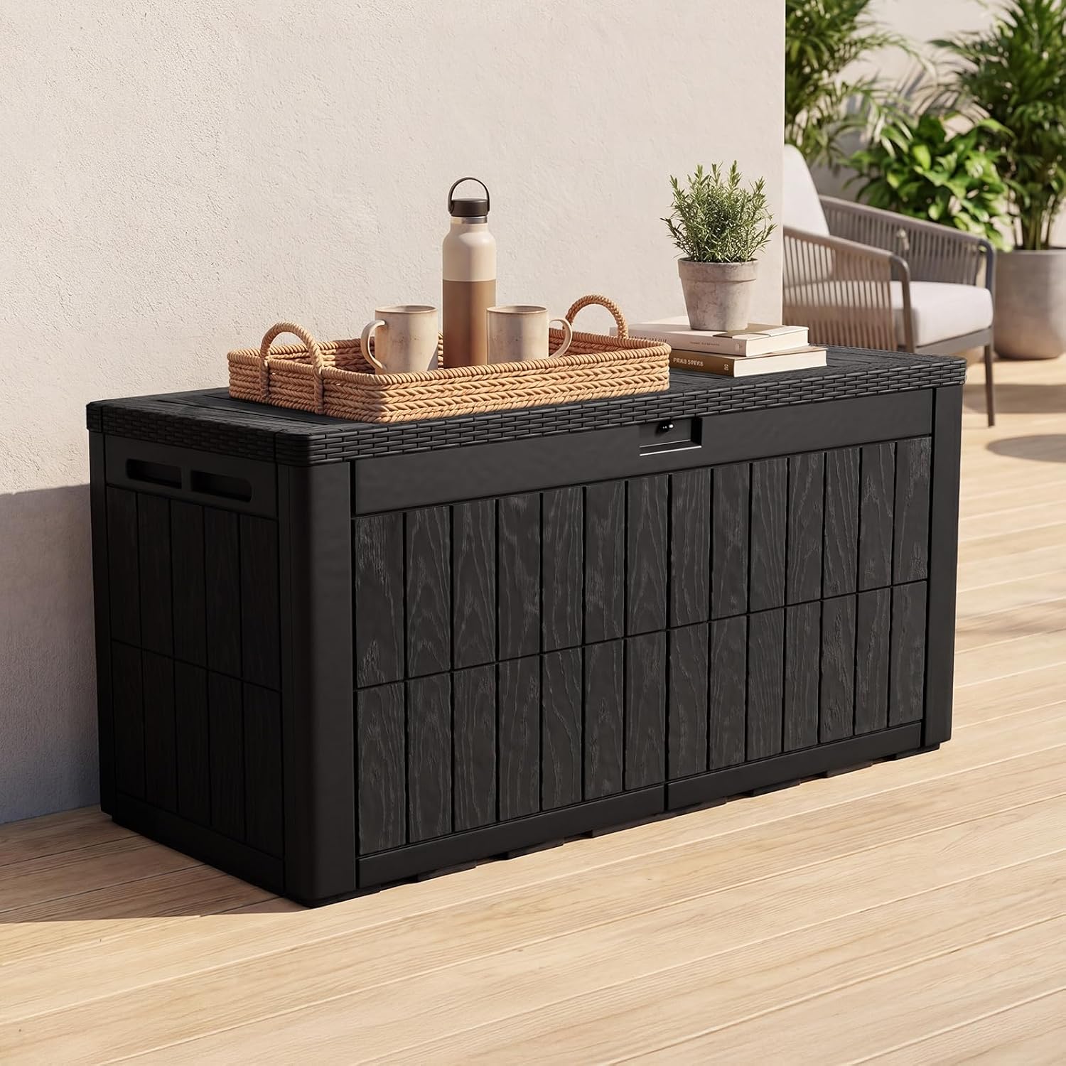 Caja de Almacenamiento Exterio - Outdoor Furniture Resin reseña y precio