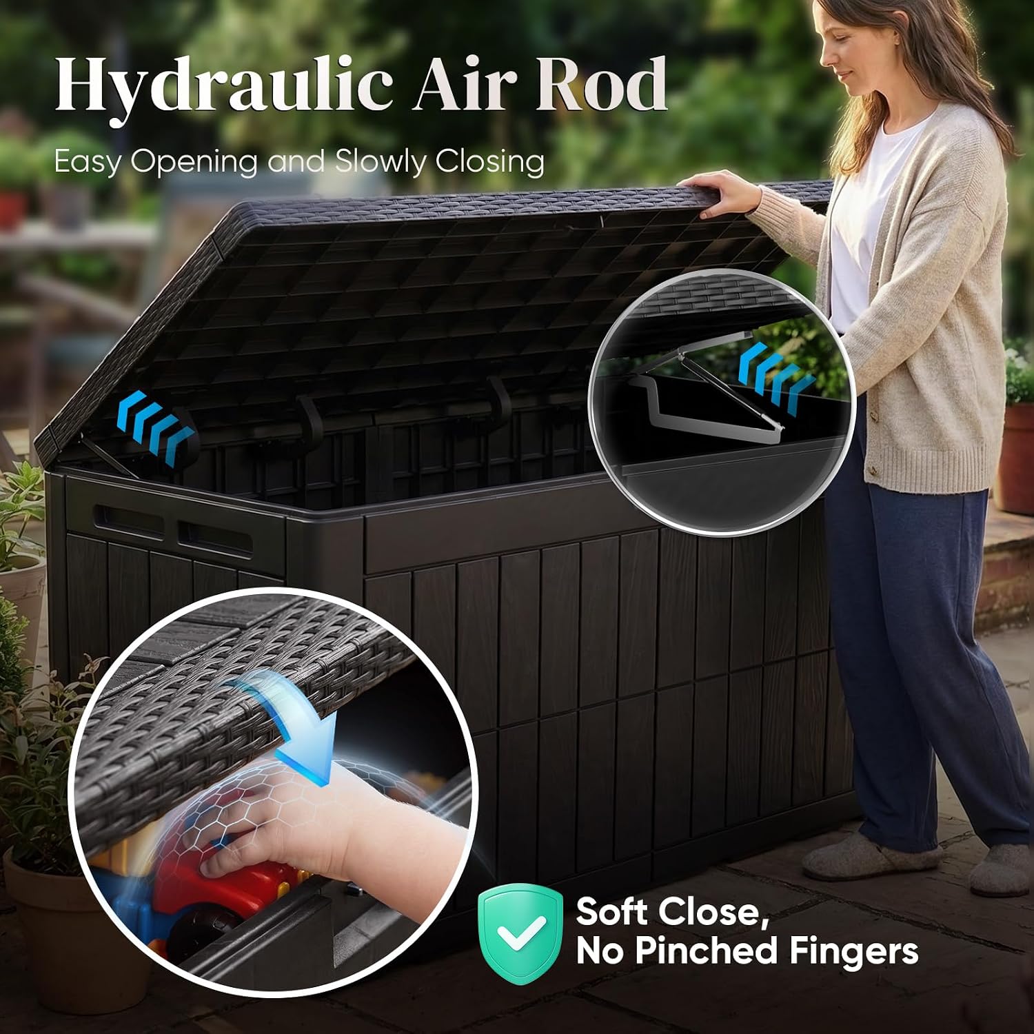 Caja de Almacenamiento Exterio - Outdoor Furniture Resin reseña y precio