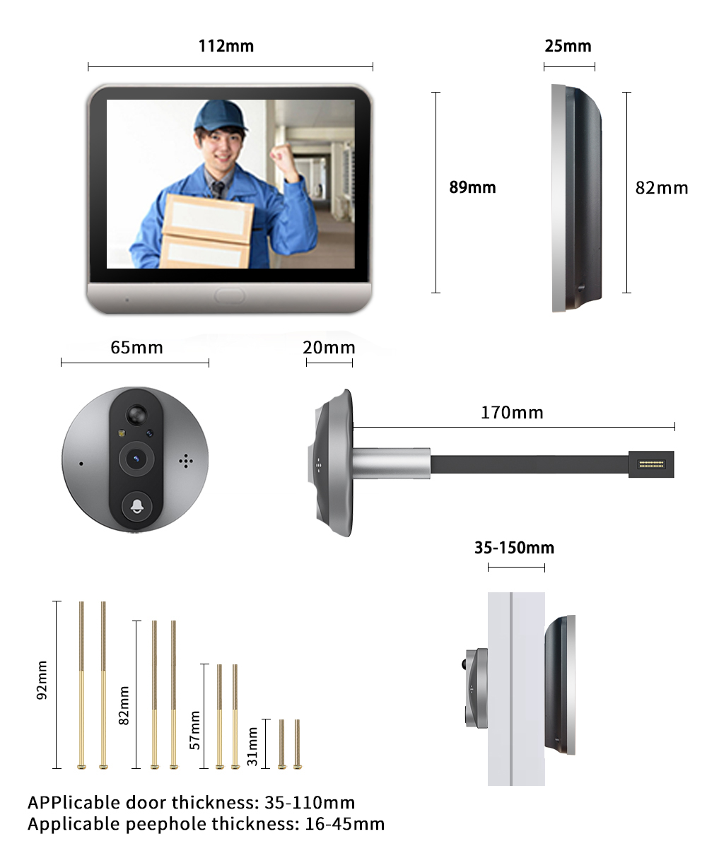 Videoportero con Pantalla IPS  - Outdoor Furniture Glider reseña y precio