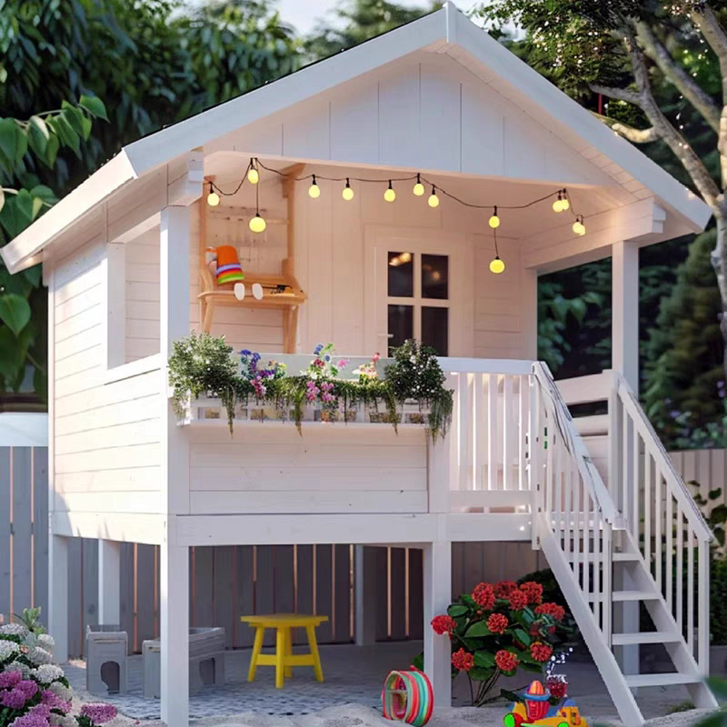 Casa de juegos para jardín de  - Outdoor Furniture Wooden reseña y precio