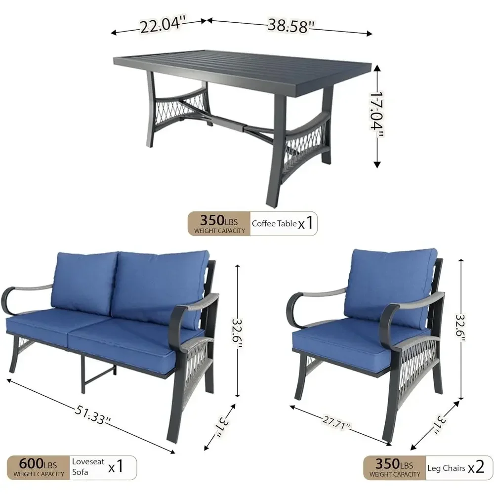Juego de Muebles de Patio de M - Outdoor Furniture Loveseat reseña y precio