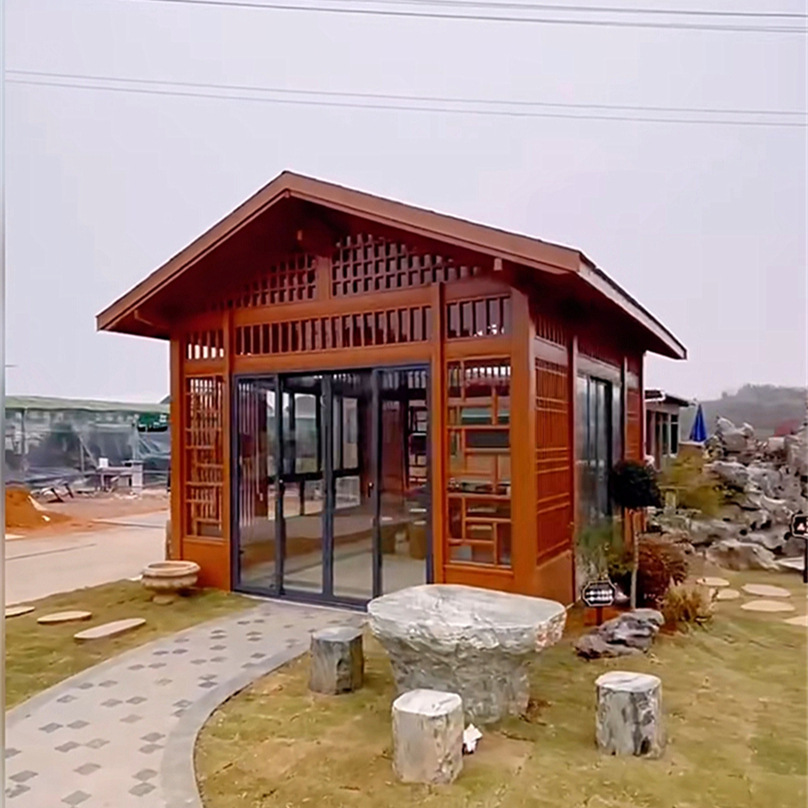 Villa de jardín antigua para e - Outdoor Furniture Wooden reseña y precio