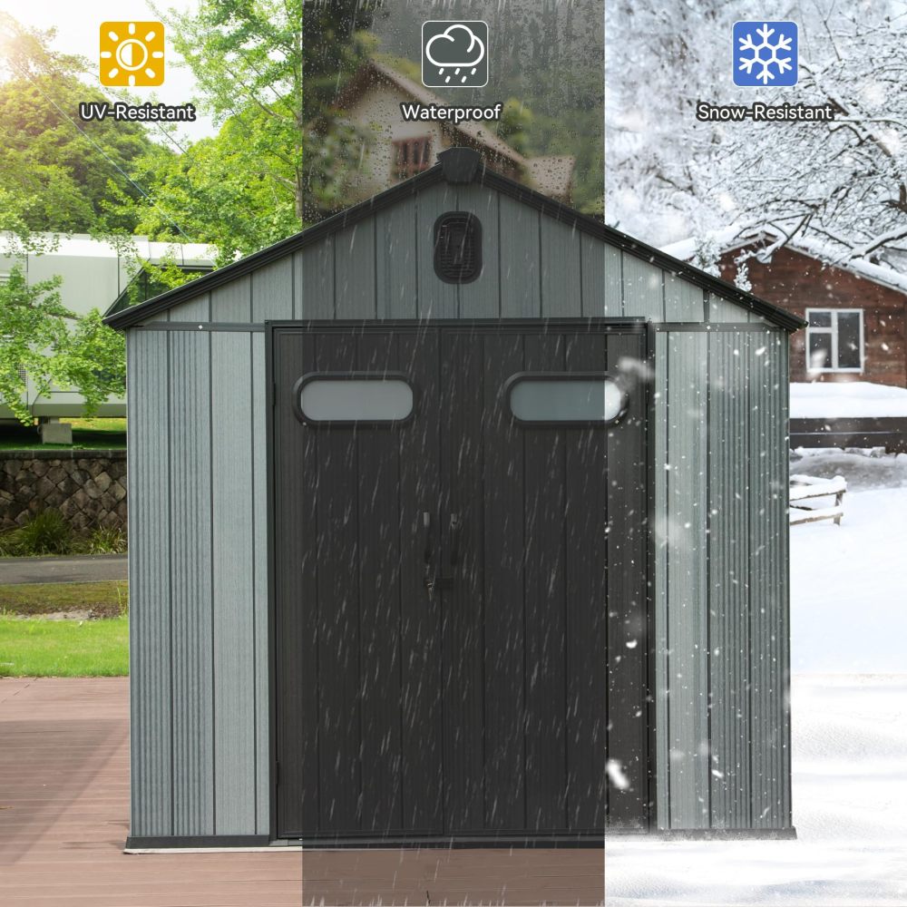 Caseta de almacenamiento exter - Outdoor Furniture Resin reseña y precio