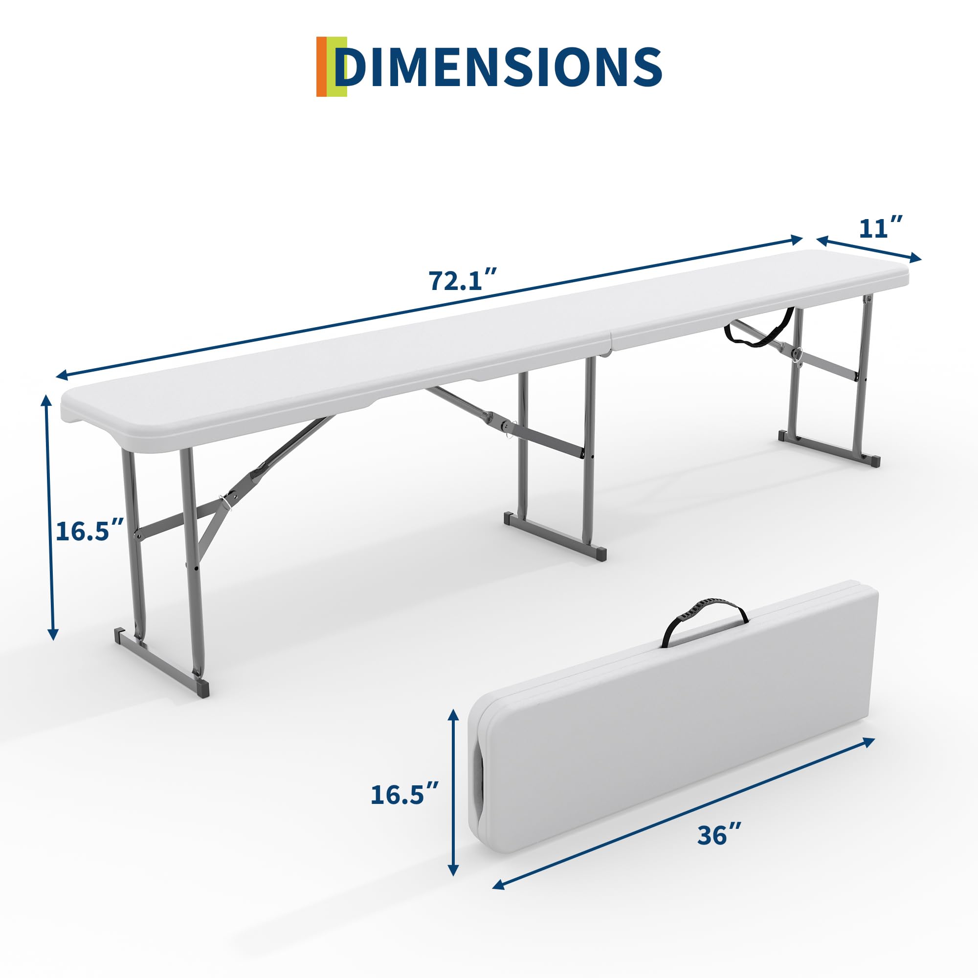 Paquete de 2 bancos plegables  - Outdoor Furniture Plans reseña y precio