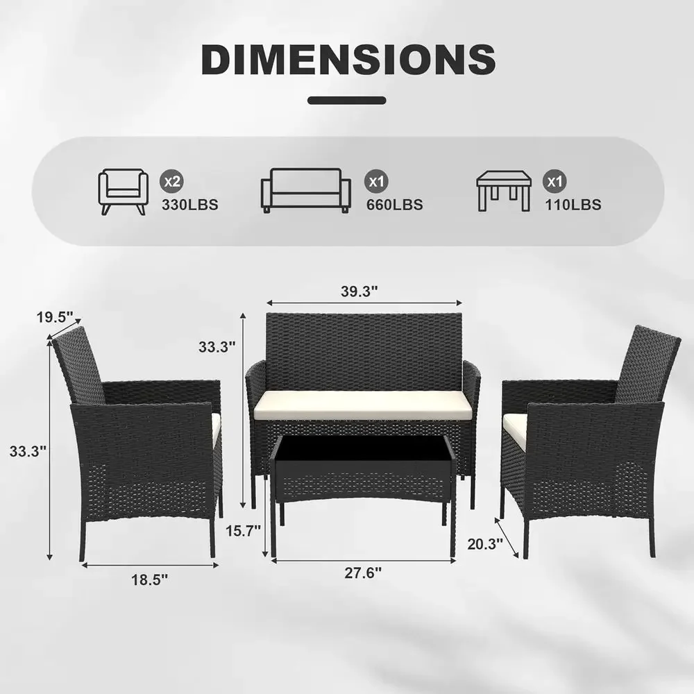 Juego de Muebles de Patio de M - Outdoor Furniture Loveseat reseña y precio