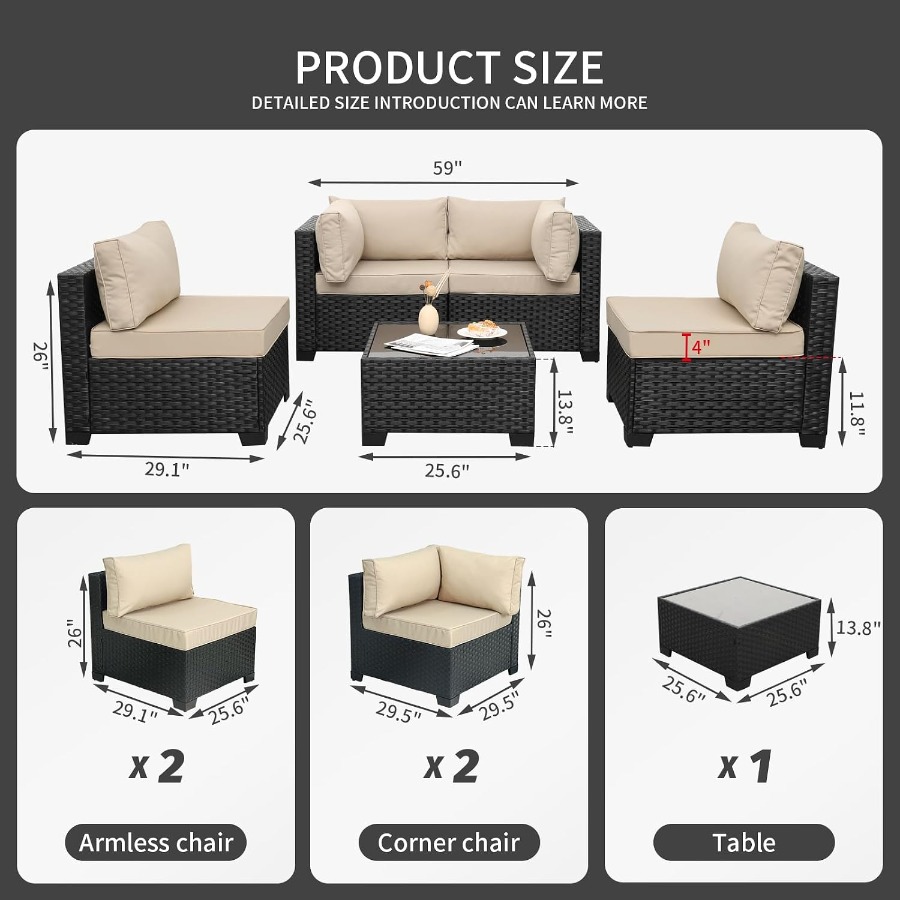 Juego de muebles de exterior p - Outdoor Furniture Resin reseña y precio