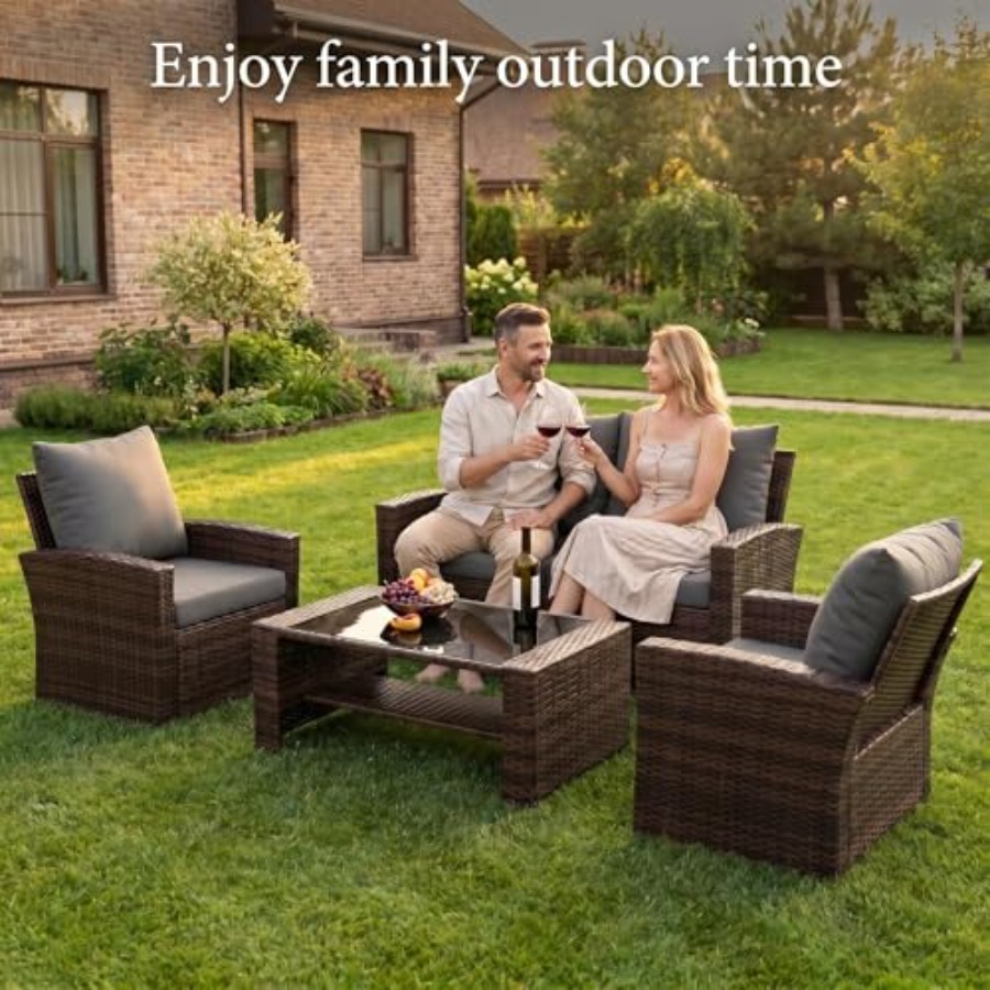 Conjunto de Muebles de Patio,  - Outdoor Furniture Loveseat reseña y precio