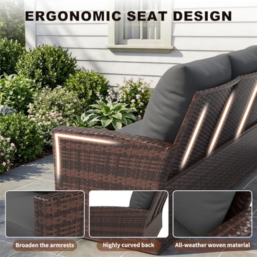 Conjunto de Muebles de Patio,  - Outdoor Furniture Loveseat reseña y precio