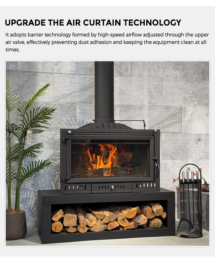 Chimenea de leña empotrada per - Outdoor Furniture Wooden reseña y precio