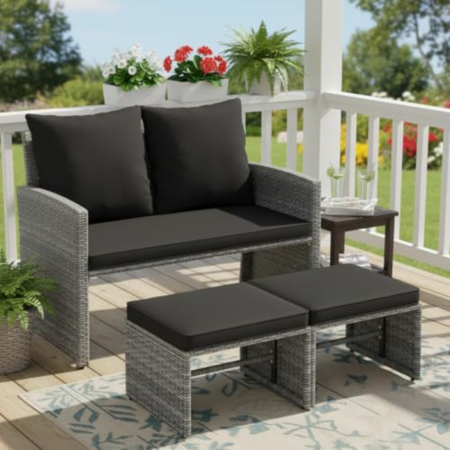 Sofá de 2 plazas para exterior - Outdoor Furniture Loveseat reseña y precio