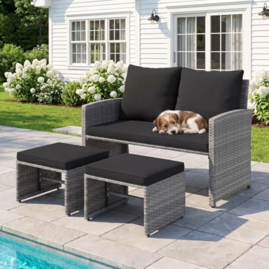 Sofá de 2 plazas para exterior - Outdoor Furniture Loveseat reseña y precio