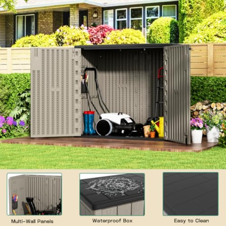Caseta de Almacenamiento Horiz - Outdoor Furniture Resin reseña y precio